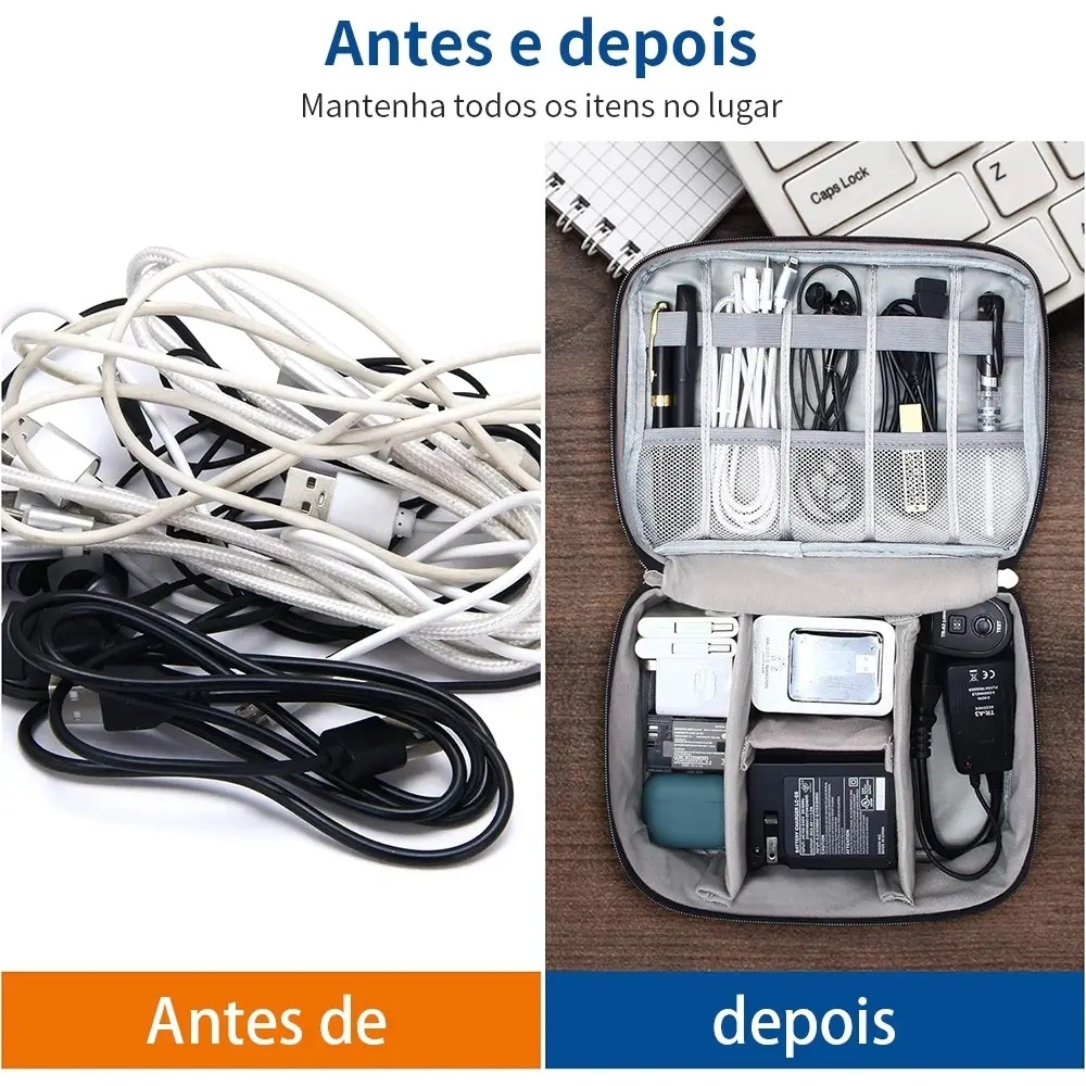Bolsa Personalizada para Organizar Cabos