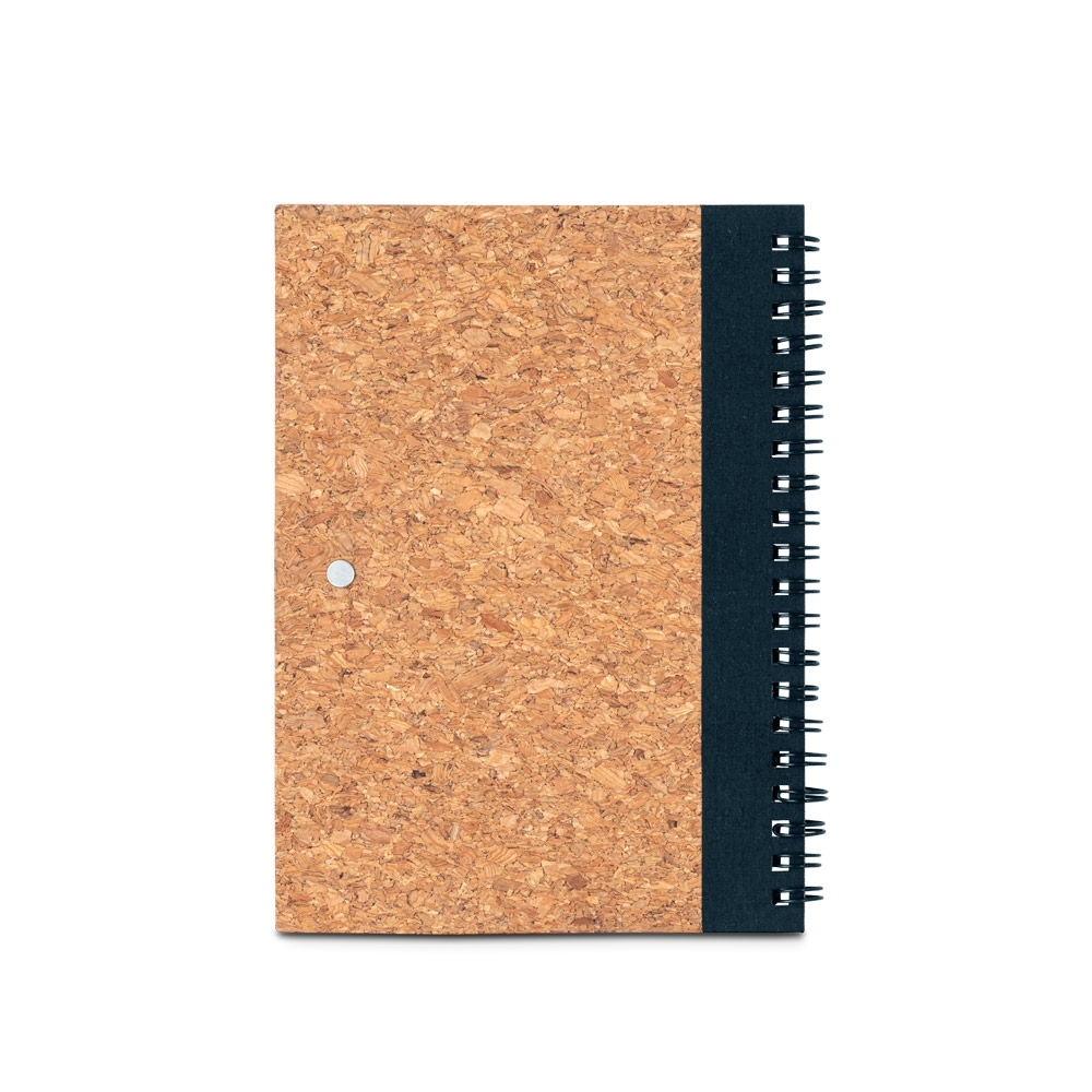 Caderno B6 de cortiça e PET 100% reciclado com caneta