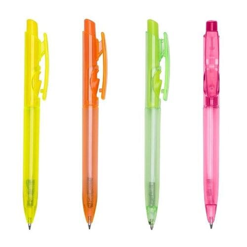 Caneta Personalizada Fluorescente