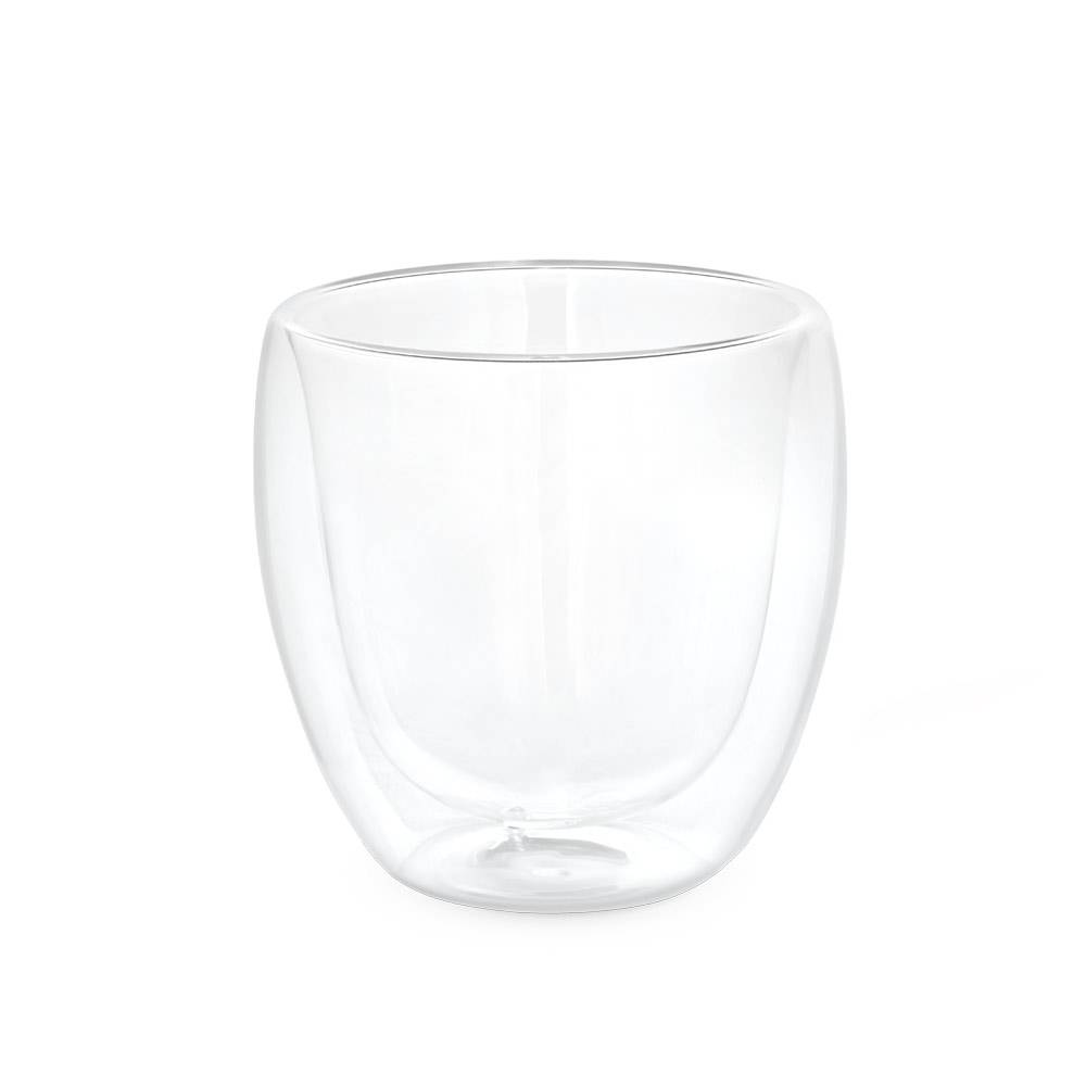Copo de Vidro Parede Dupla Personalizado (220ml)