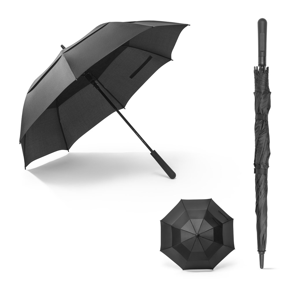Guarda-chuva em poliéster 100% reciclado com abertura automática