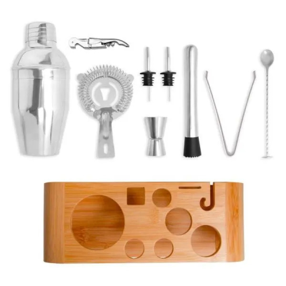 Kit Bar Personalizado em Bambu