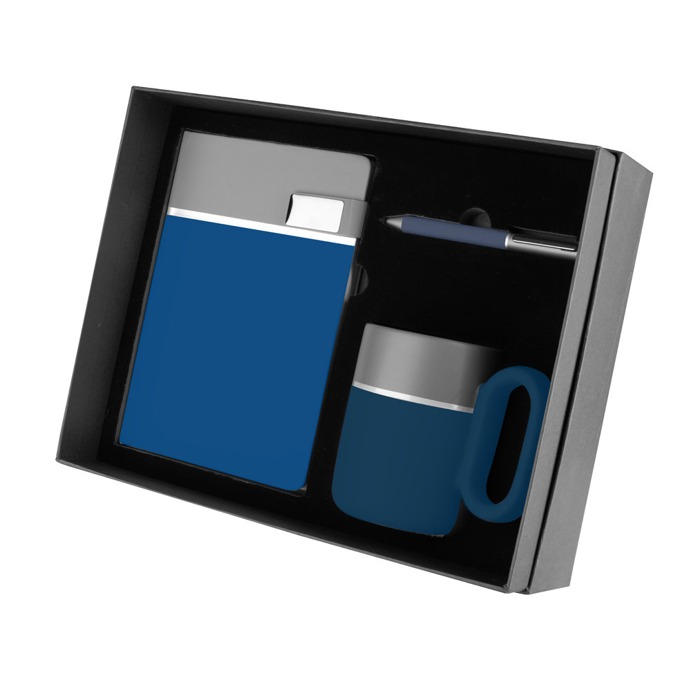 Kit Executivo Personalizado com Detalhes Prateados