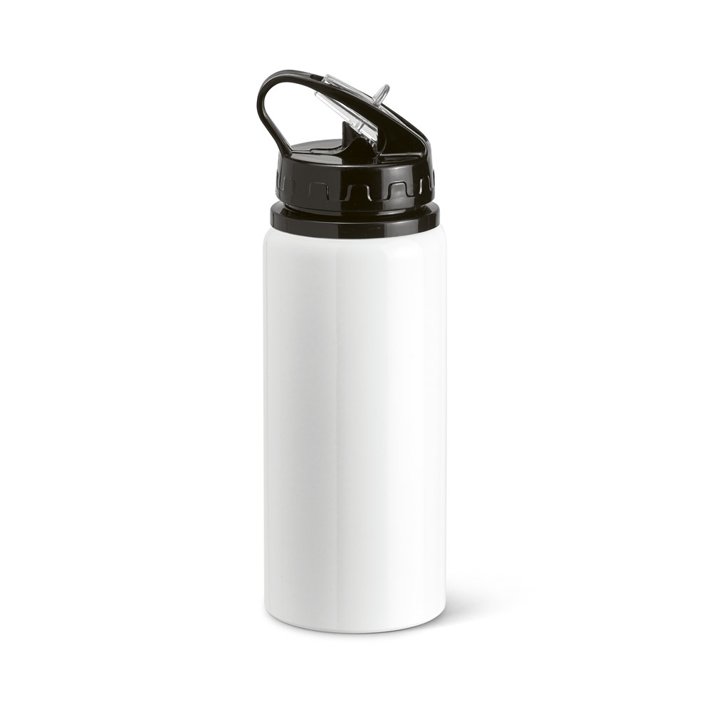 Squeeze 670 mL em alumínio com bico de canudo flip e canudo