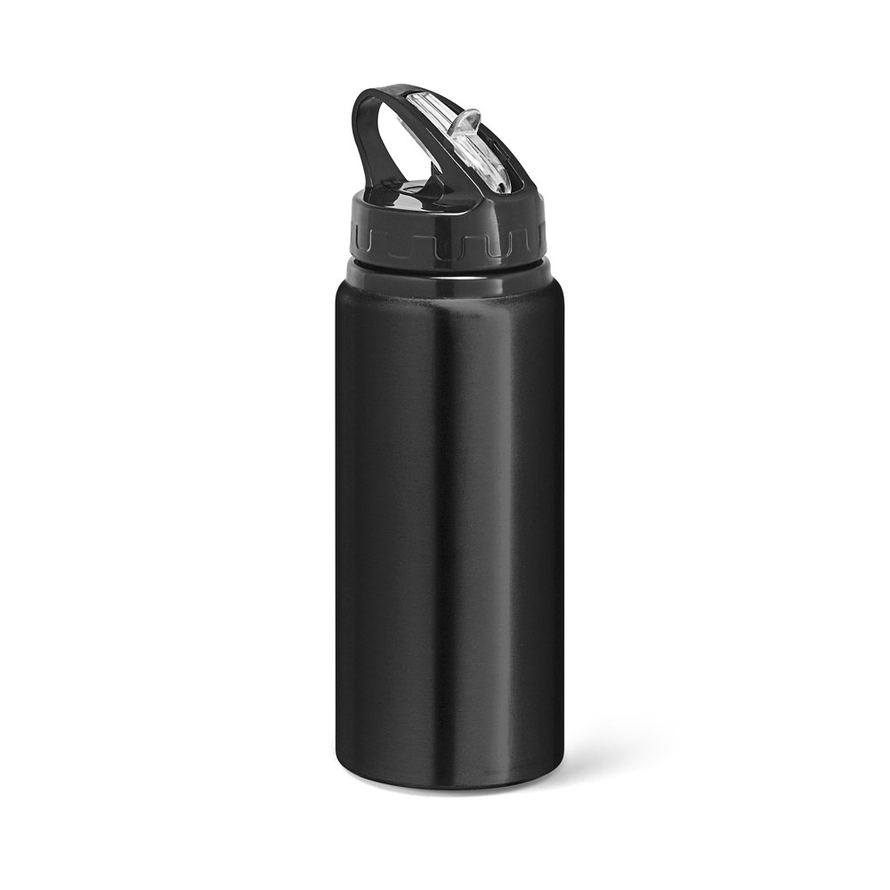 Squeeze 670 mL em alumínio com bico de canudo flip e canudo