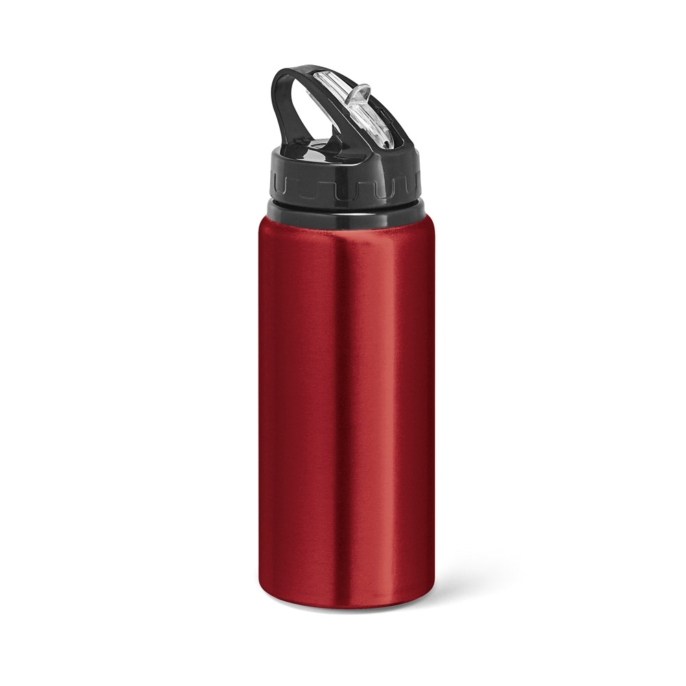 Squeeze 670 mL em alumínio com bico de canudo flip e canudo