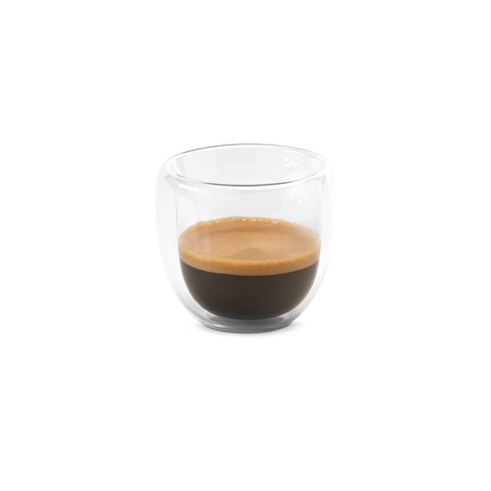 Xícara de Café Parede Dupla Personalizada em Vidro Borossilicato (75ml)
