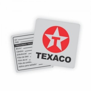 Adesivo Troca de Óleo - Eletrostático 7 cm-I-ADF3