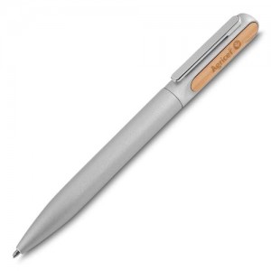 Caneta Metal Bambu Personalizada-IA-CM0118