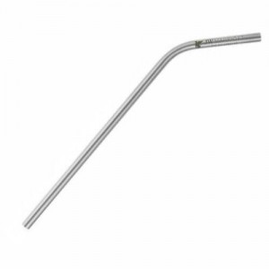 Canudo Inox Curvado 23 cm-I-CI237