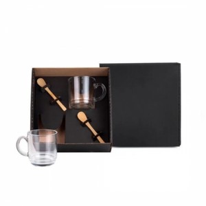 Kit Canecas Com Colheres - 4 Pçs-ISM-KT9039F