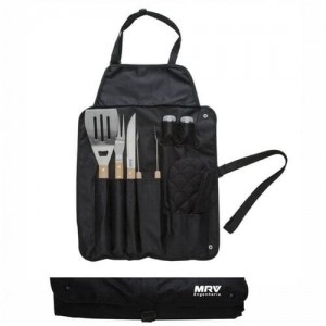 Kit Churrasco Avental 6 peças-IX-05184