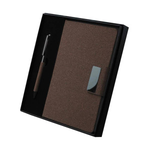 Kit Escritório Personalizado com Detalhe em Fibra Orgânica-IA-CAD445