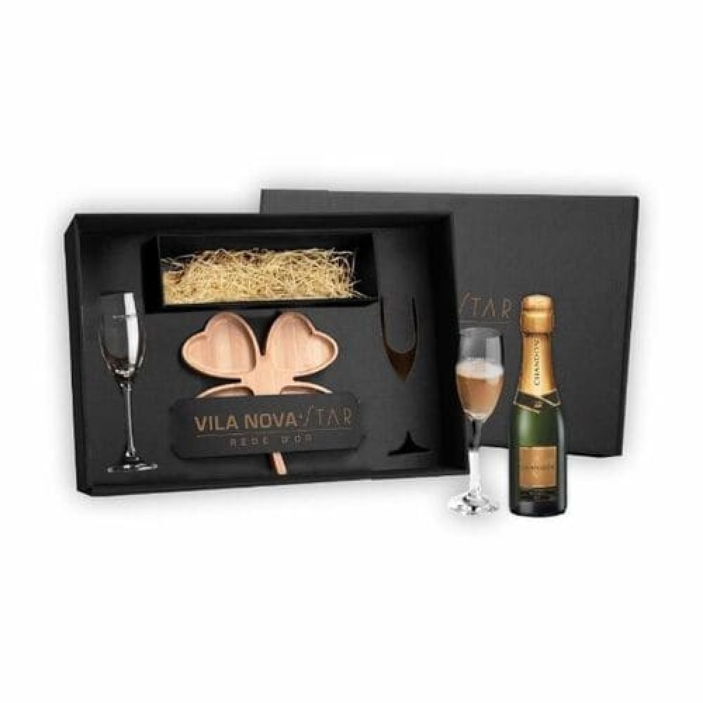 Kit Espumante Personalizado com Petisqueira-ISM-KT90005