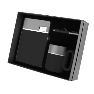 Kit Executivo Personalizado com Detalhes Prateados-IA-CJ405