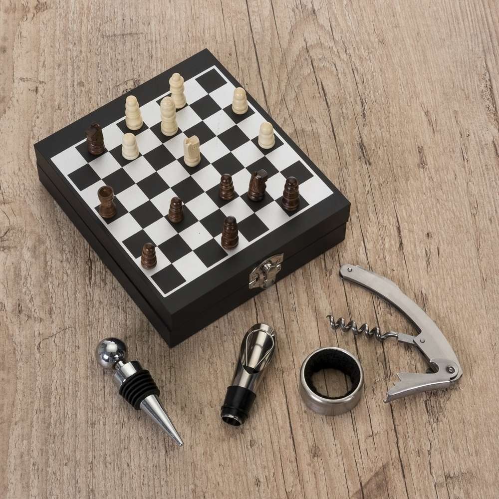 Kit Vinho Xadrez 4 Peças -IX-12046