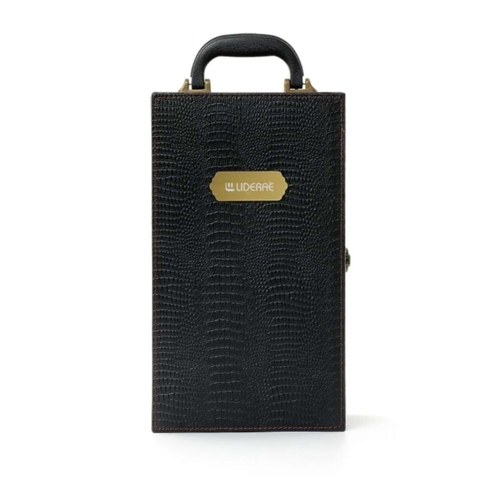 Kit Vinho p/ 2 Garrafas c/ Plaquinha Personalizada -IX-03495