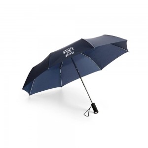 MURIEL. Guarda-chuva em poliéster dobrável com lanterna na pega-IS-39000