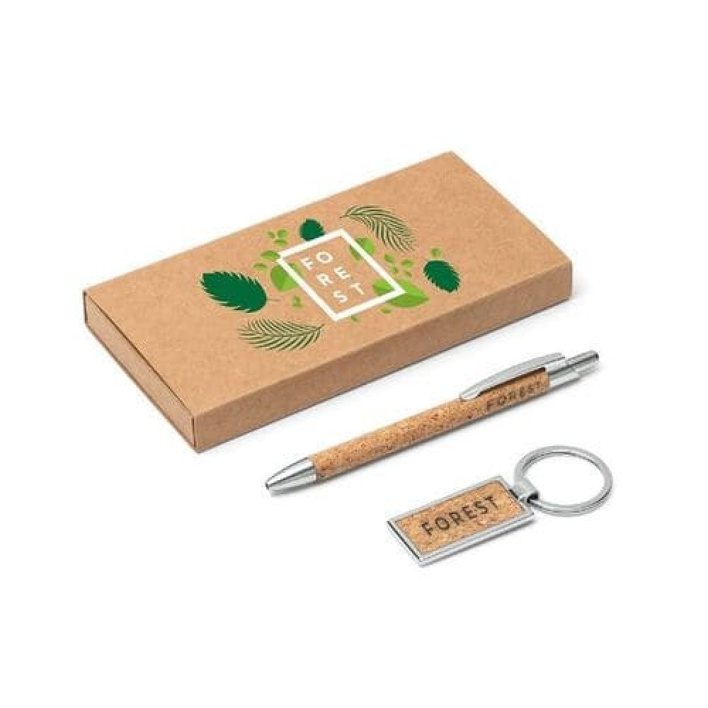 Kit caneta e chaveiro Ecológico LAVRE-IS-93324